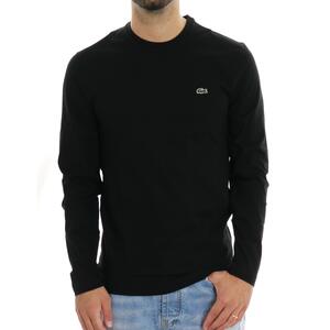 T-SHIRT BASIC LACOSTE NERO